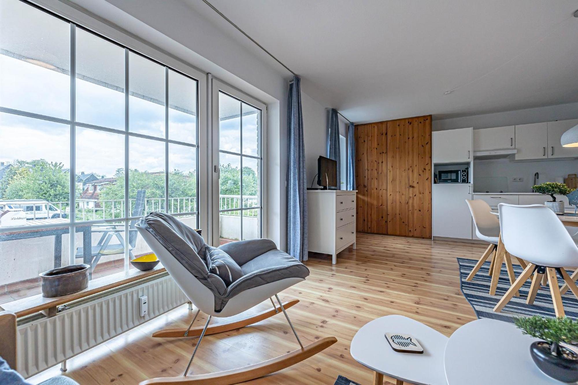 Fewo1846 - Strandresidenz Wassersleben Nele - Studioapartment Mit Balkon Und Meerblick 哈里斯莱 外观 照片