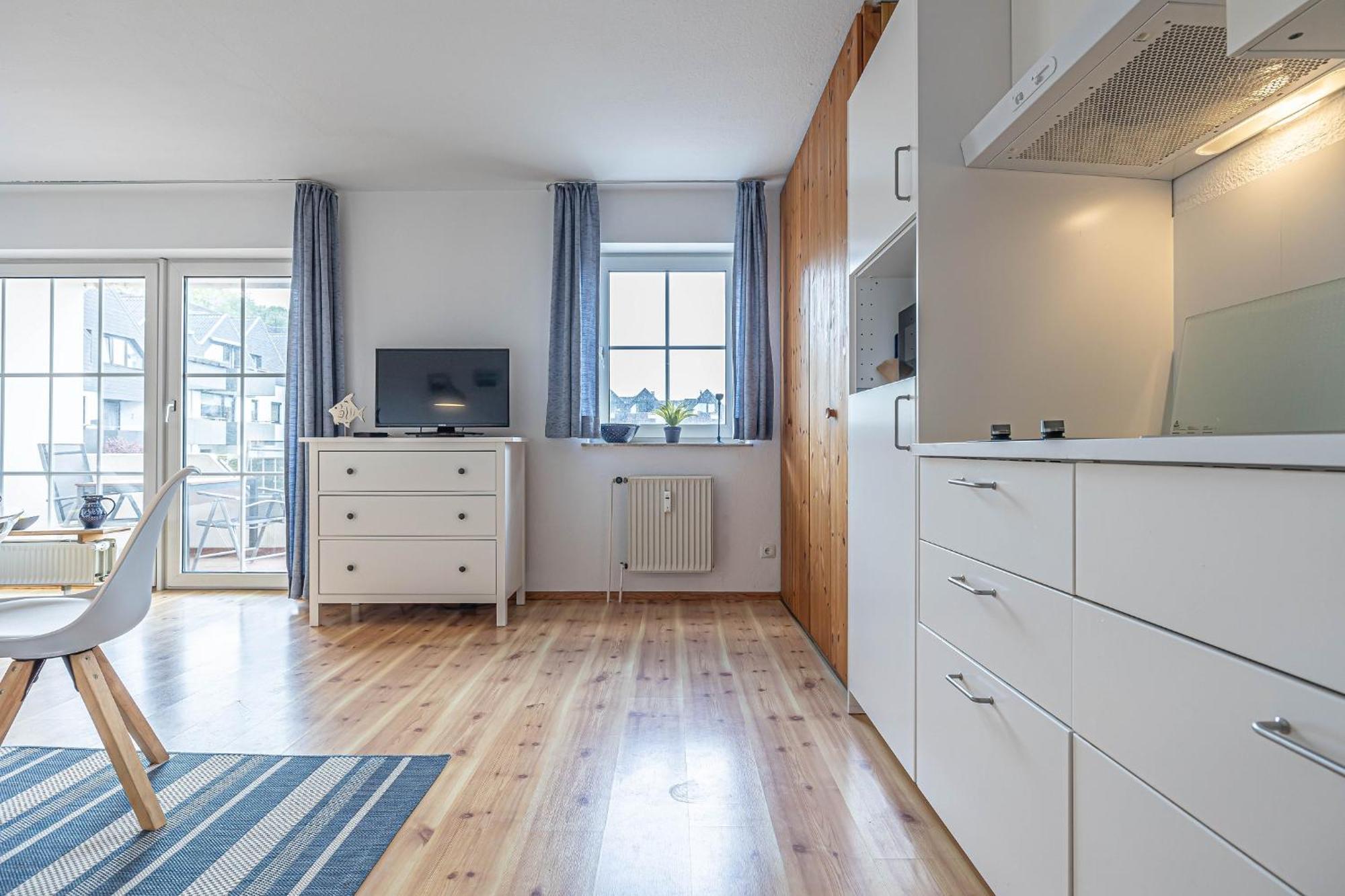 Fewo1846 - Strandresidenz Wassersleben Nele - Studioapartment Mit Balkon Und Meerblick 哈里斯莱 外观 照片